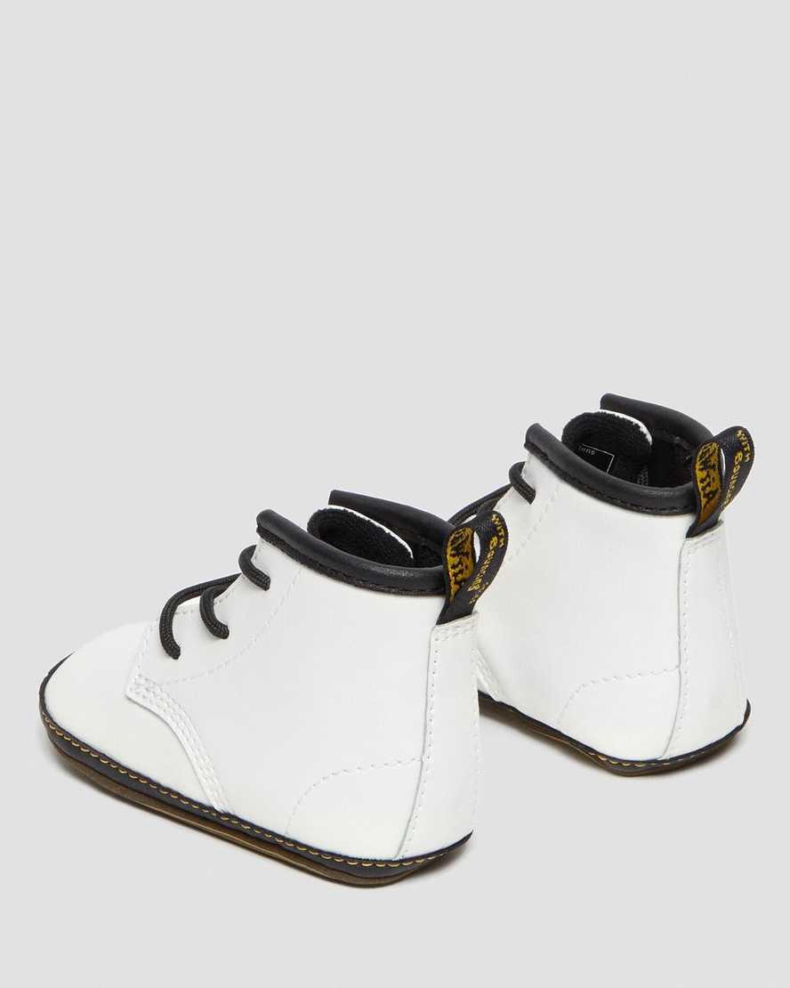 Dr Martens Newborn 1460 Auburn Leather Stiefeletten Kinder Weiß | 580724-BOF