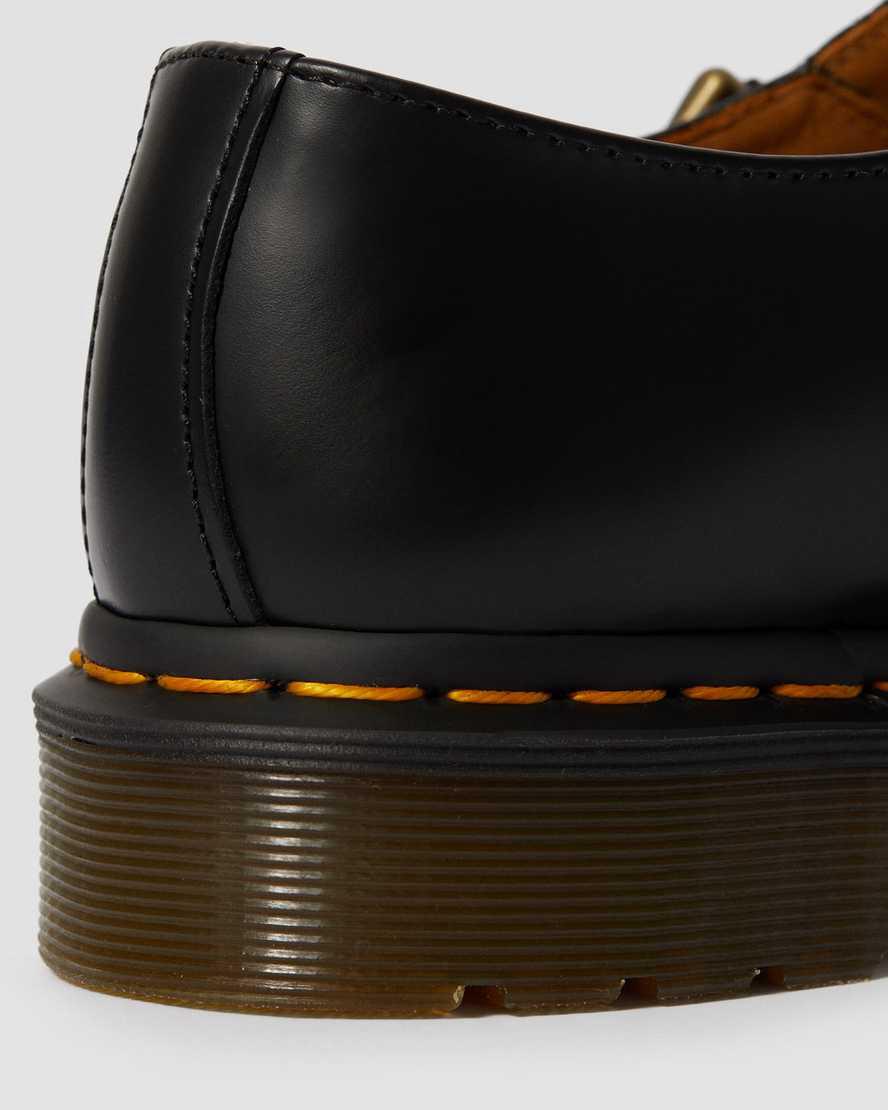 Dr Martens Polley Smooth Leather Mary Jane Schuhe Damen Schwarz | 189327-RFM