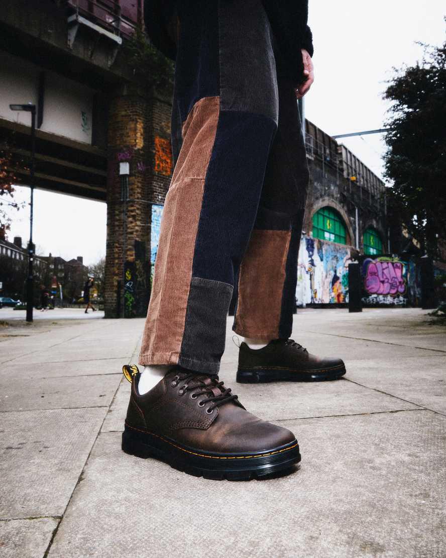 Dr Martens Reeder Crazy Horse Leather Utility Freizeitstiefel Herren Dunkelbraun | 794860-LCQ
