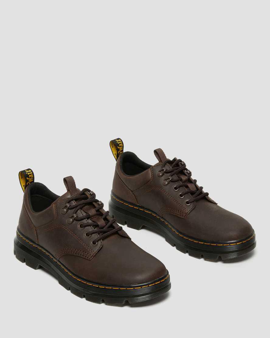 Dr Martens Reeder Crazy Horse Leather Utility Freizeitstiefel Herren Dunkelbraun | 794860-LCQ