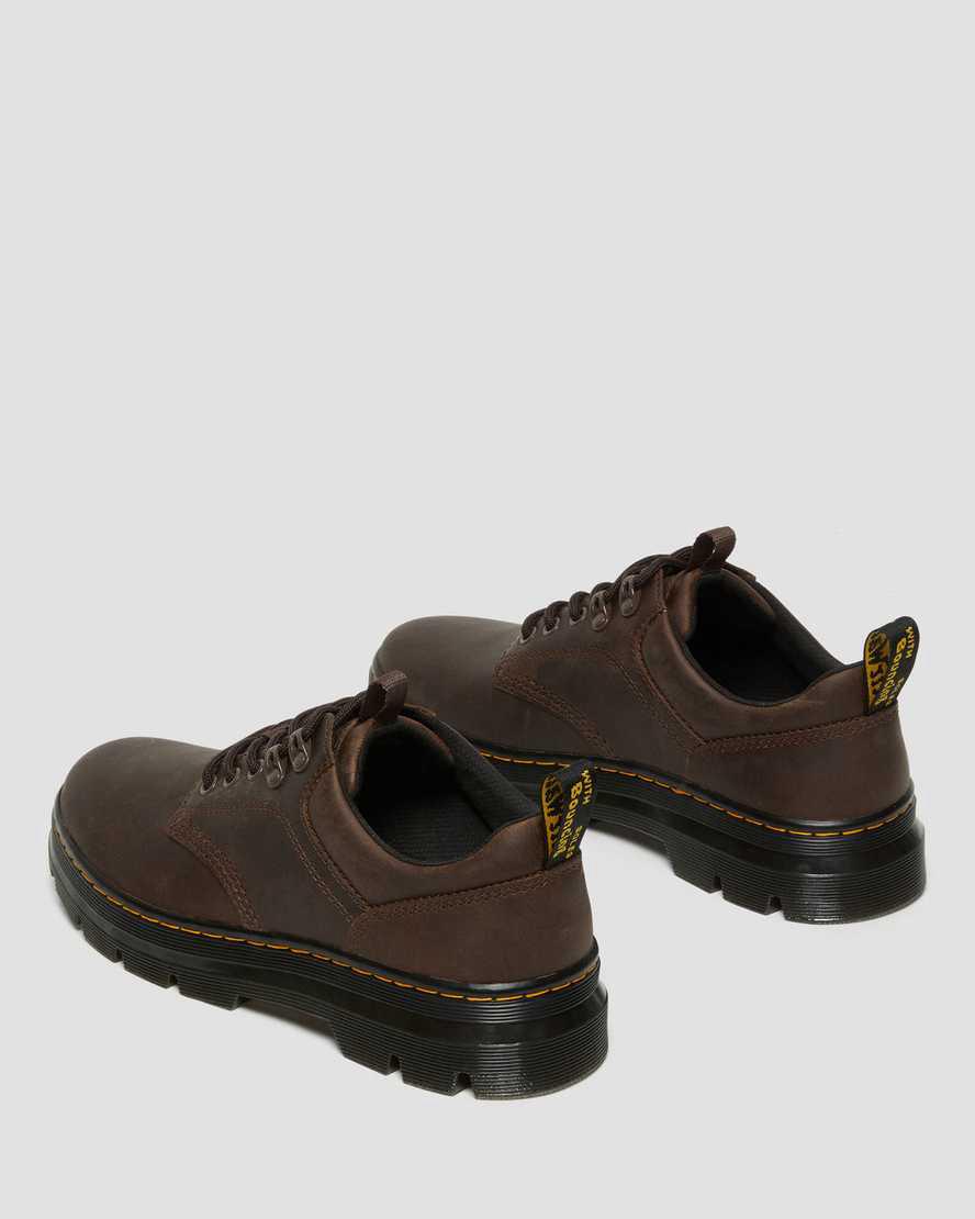 Dr Martens Reeder Crazy Horse Leather Utility Freizeitstiefel Herren Dunkelbraun | 794860-LCQ