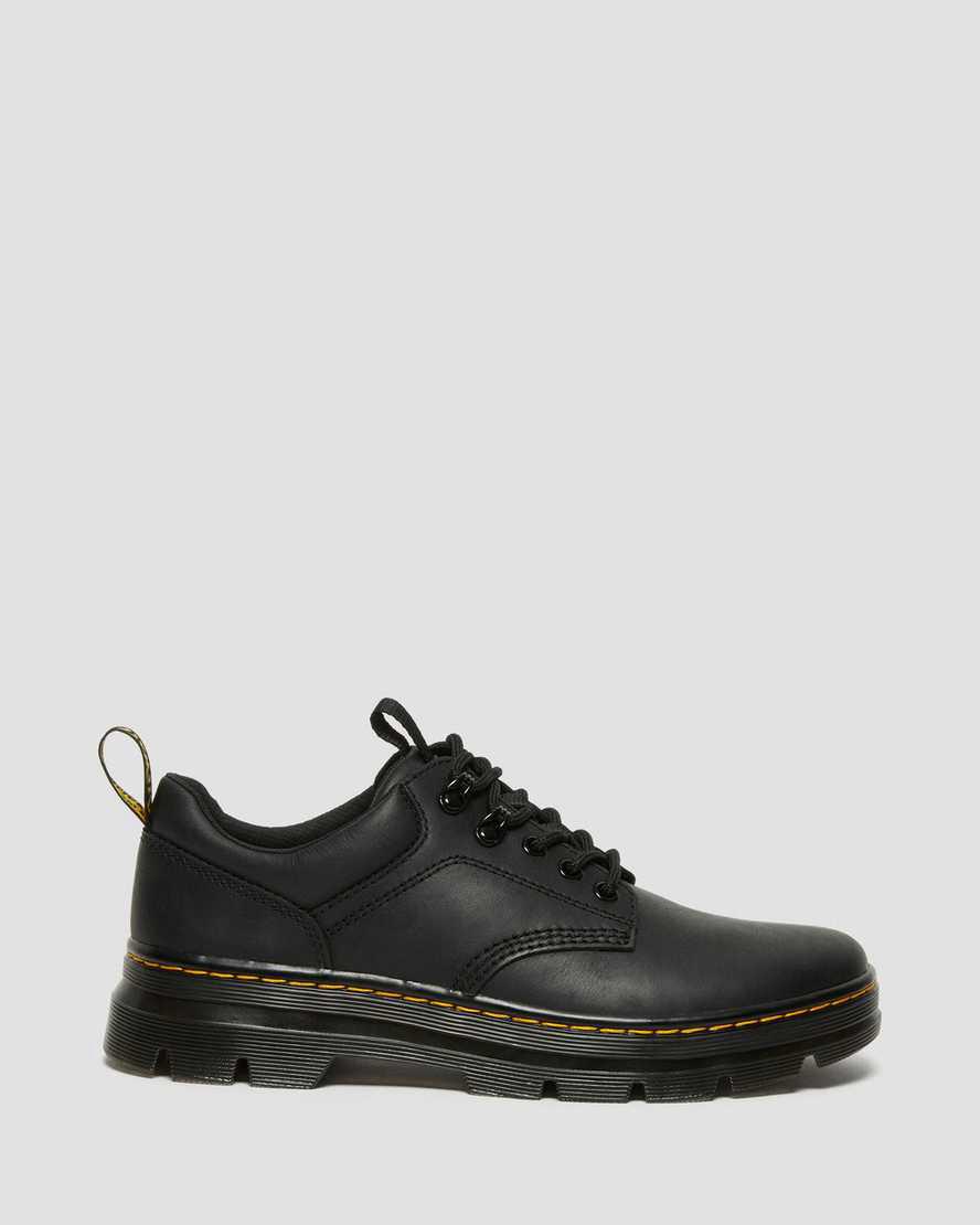Dr Martens Reeder Wyoming Leather Utility Oxfords Schuhe Herren Schwarz | 269074-GQM