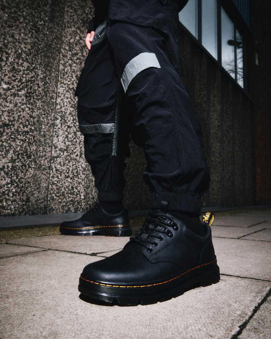 Dr Martens Reeder Wyoming Leather Utility Freizeitstiefel Herren Schwarz | 619038-WHR