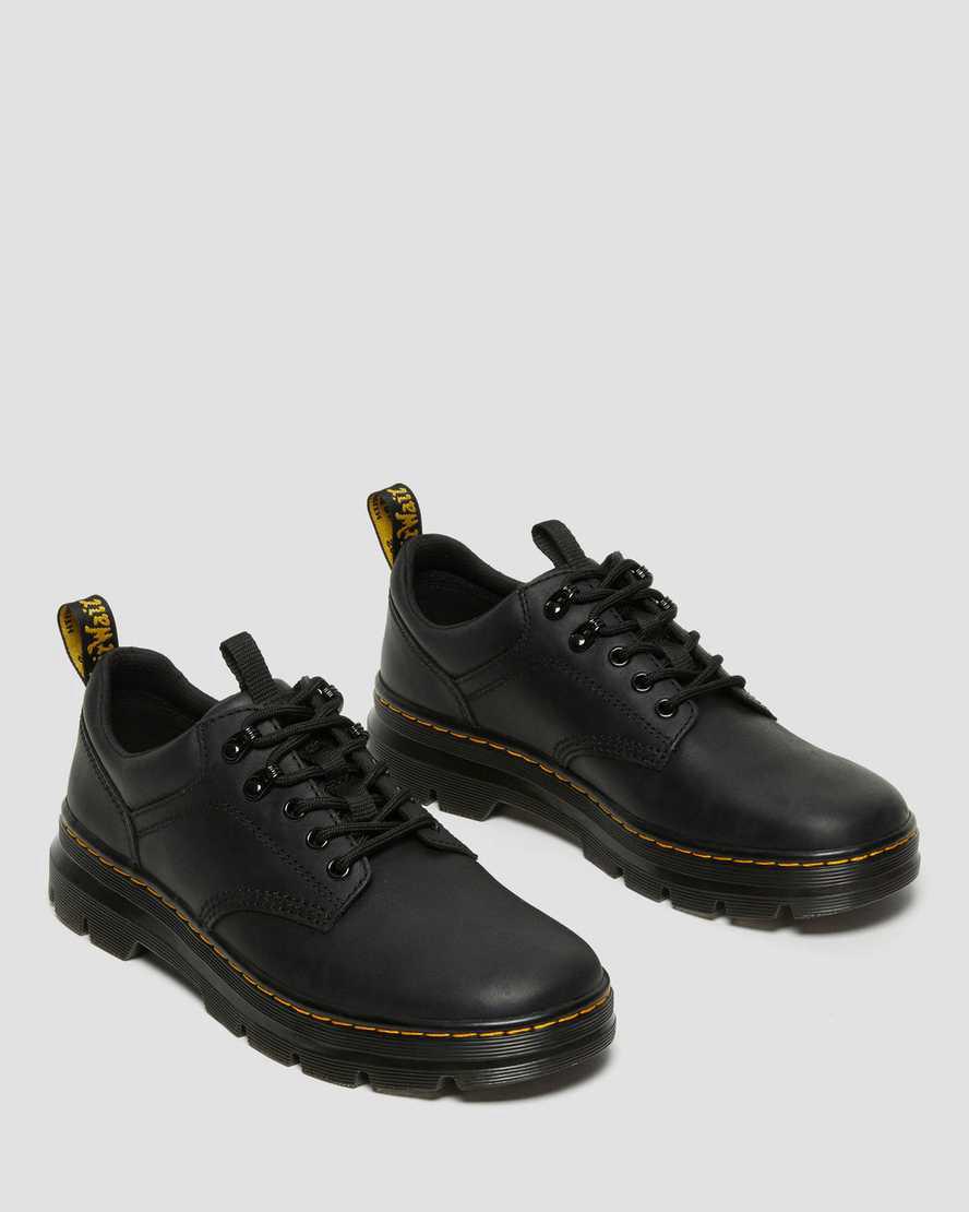 Dr Martens Reeder Wyoming Leather Utility Freizeitstiefel Herren Schwarz | 619038-WHR