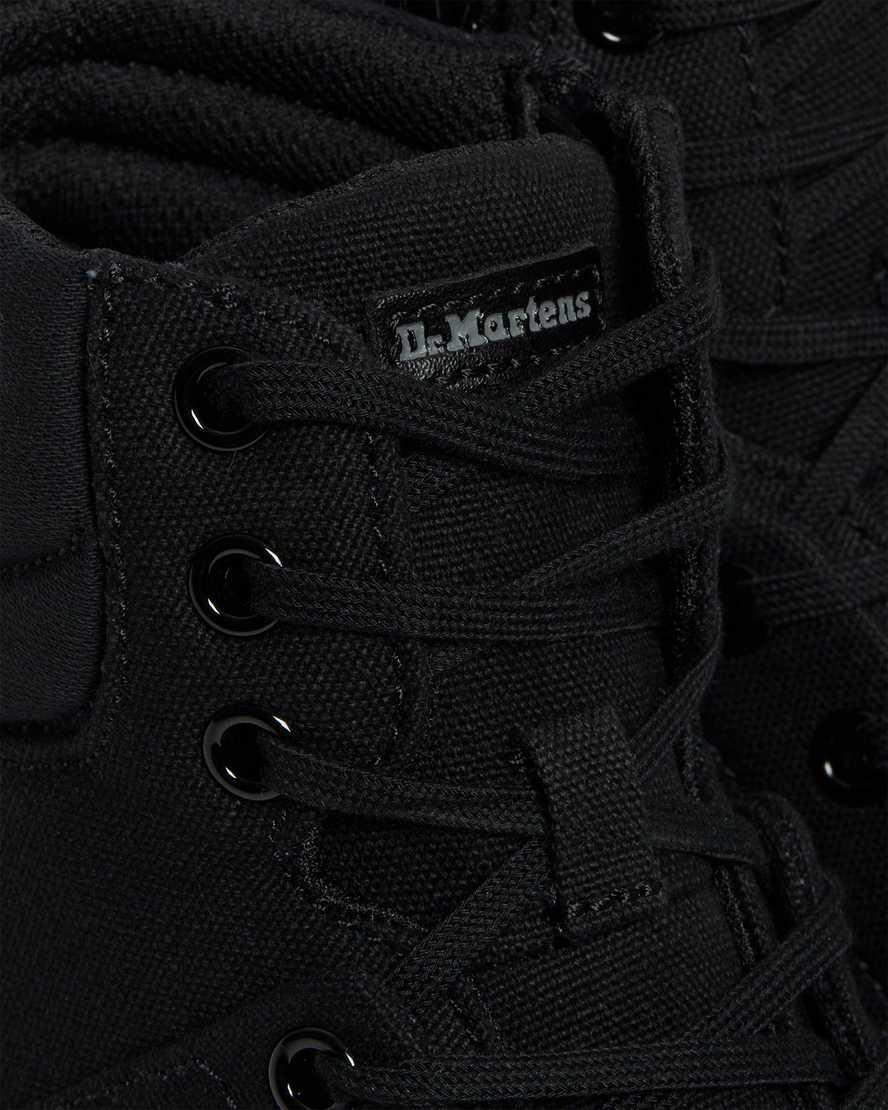 Dr Martens Rozarya Canvas Stiefeletten Damen Black/Black | 567149-DIZ