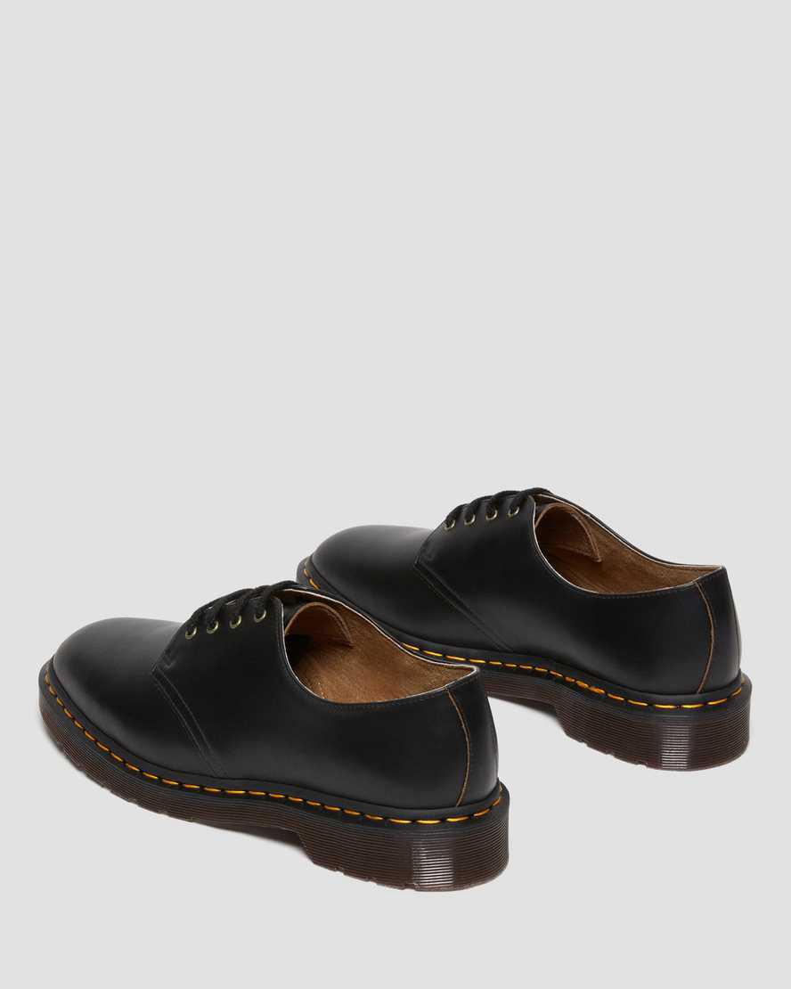Dr Martens Smiths Vintage Smooth Leather Dress Oxfords Schuhe Herren Schwarz | 169837-BTS