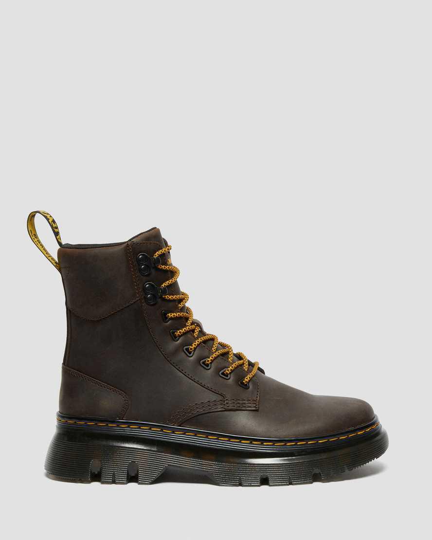 Dr Martens Tarik Crazy Horse Leather Utility Stiefeletten Herren Dunkelbraun | 254309-ESW