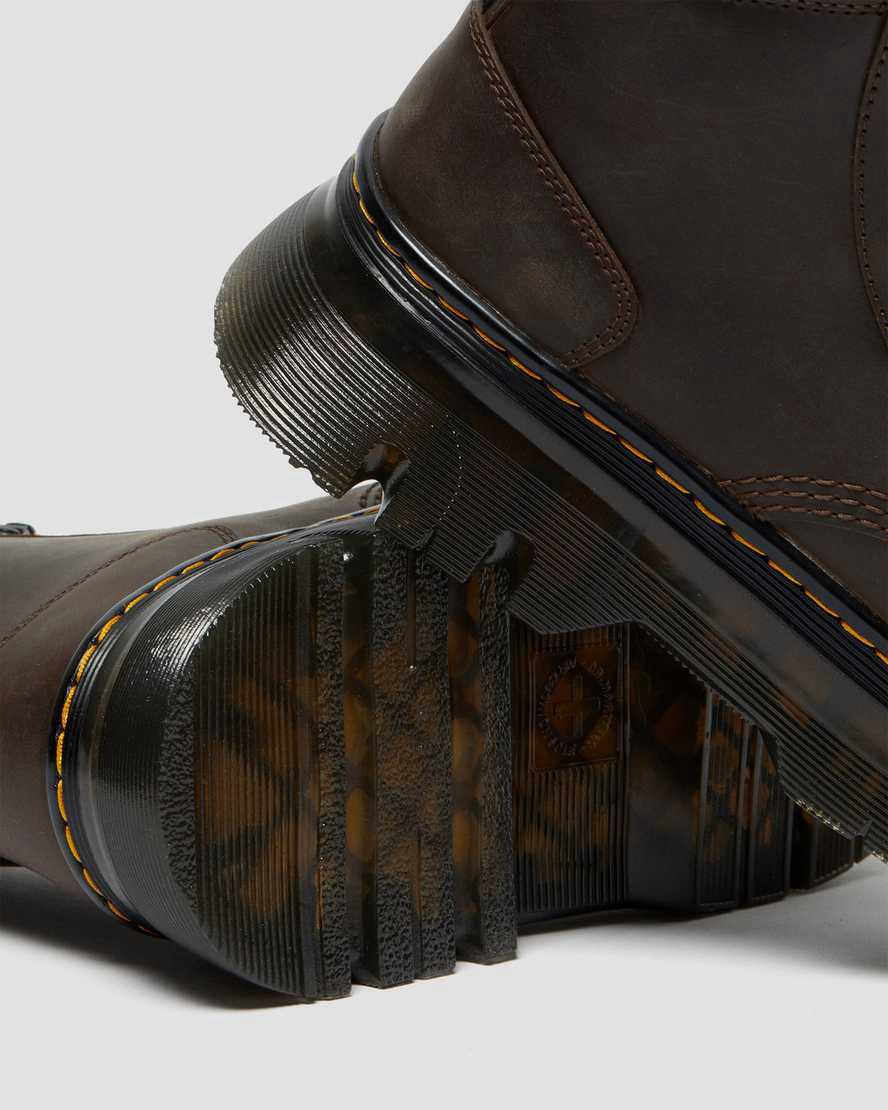 Dr Martens Tarik Crazy Horse Leather Utility Stiefeletten Herren Dunkelbraun | 254309-ESW