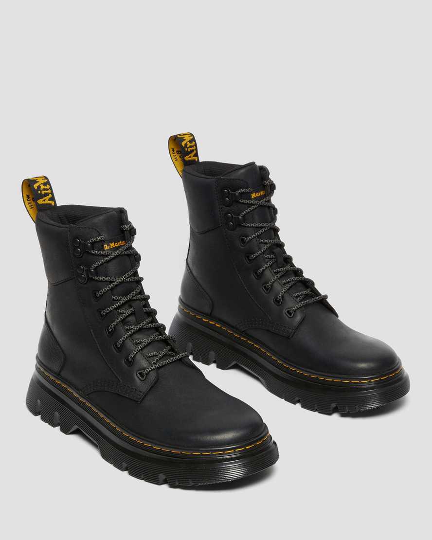 Dr Martens Tarik Wyoming Leather Utility Stiefeletten Herren Schwarz | 075943-HIR