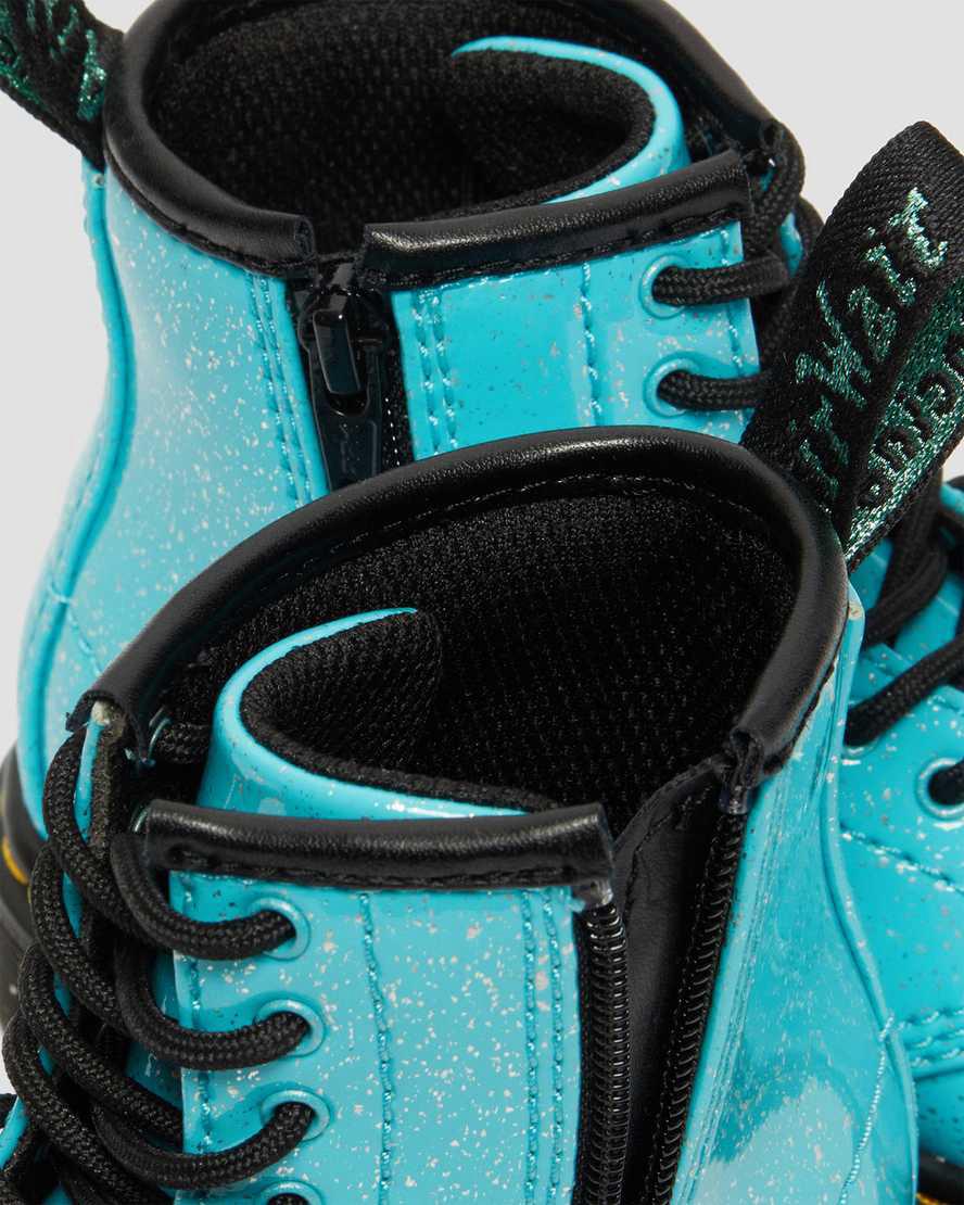 Dr Martens Toddler 1460 Glitter Schnürstiefel Kinder Türkis | 981647-QBW