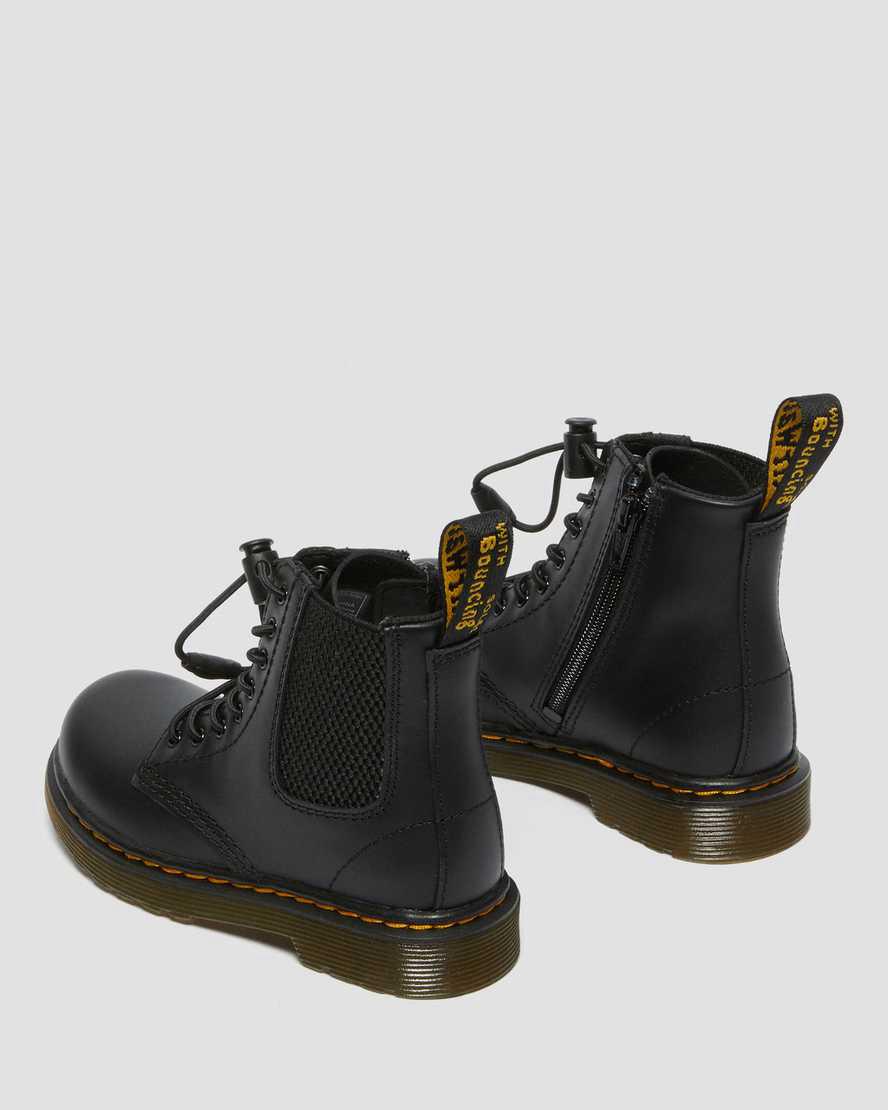 Dr Martens Toddler 1460 Harper Leather Stiefel Kinder Schwarz | 874021-MJZ