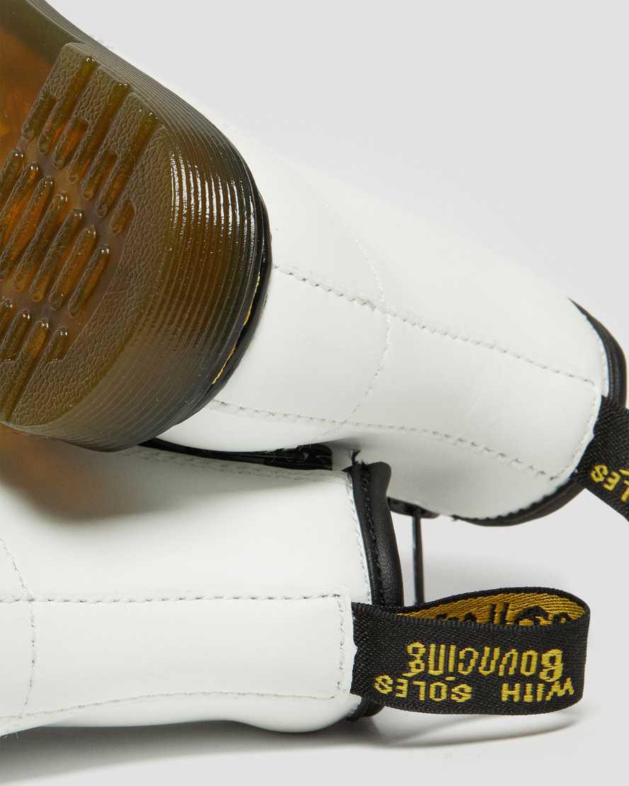 Dr Martens Toddler 1460 Leather Schnürstiefel Kinder Weiß | 205793-SKU