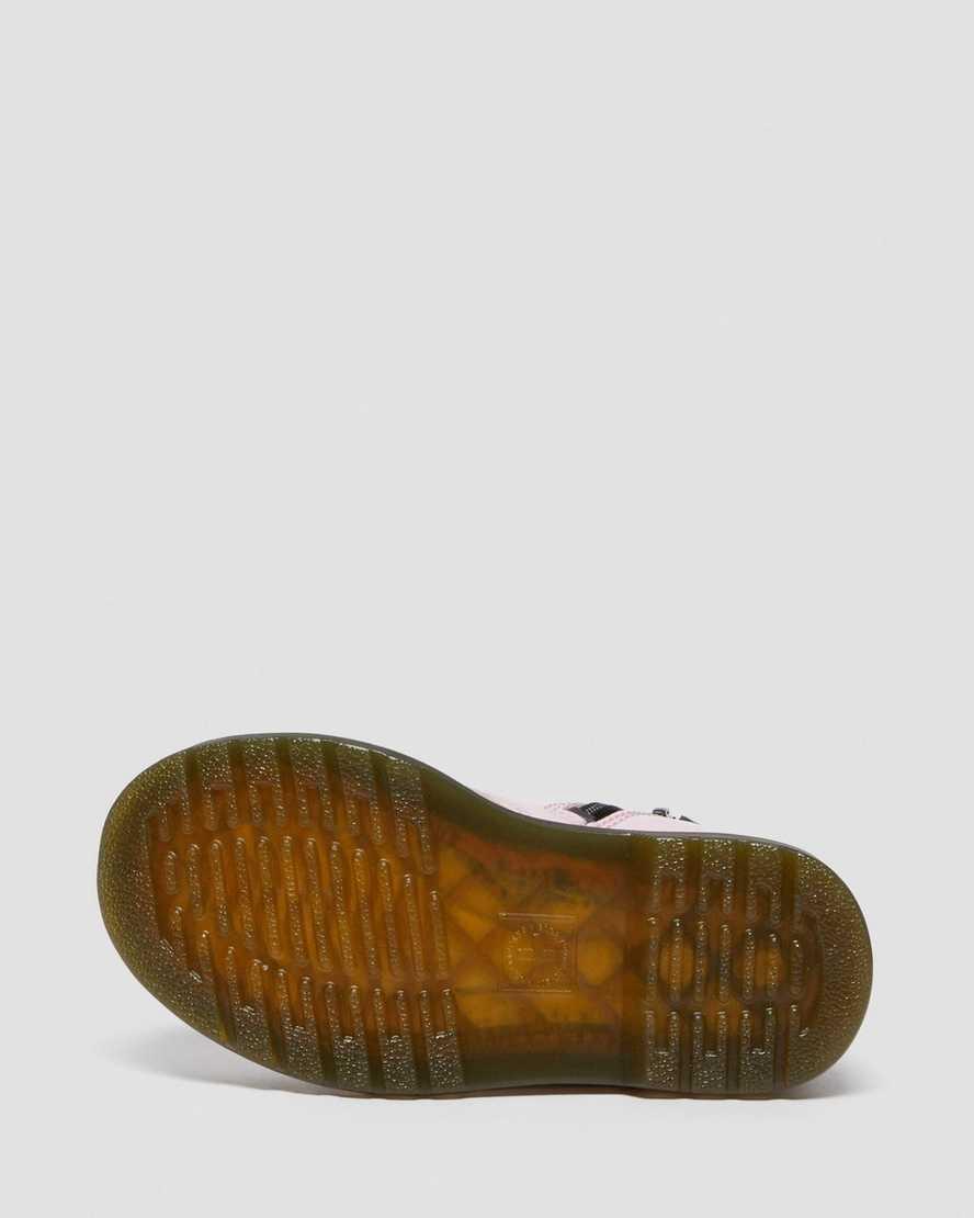 Dr Martens Toddler 1460 Patent Leather Schnürstiefel Kinder Rosa | 416092-VDQ
