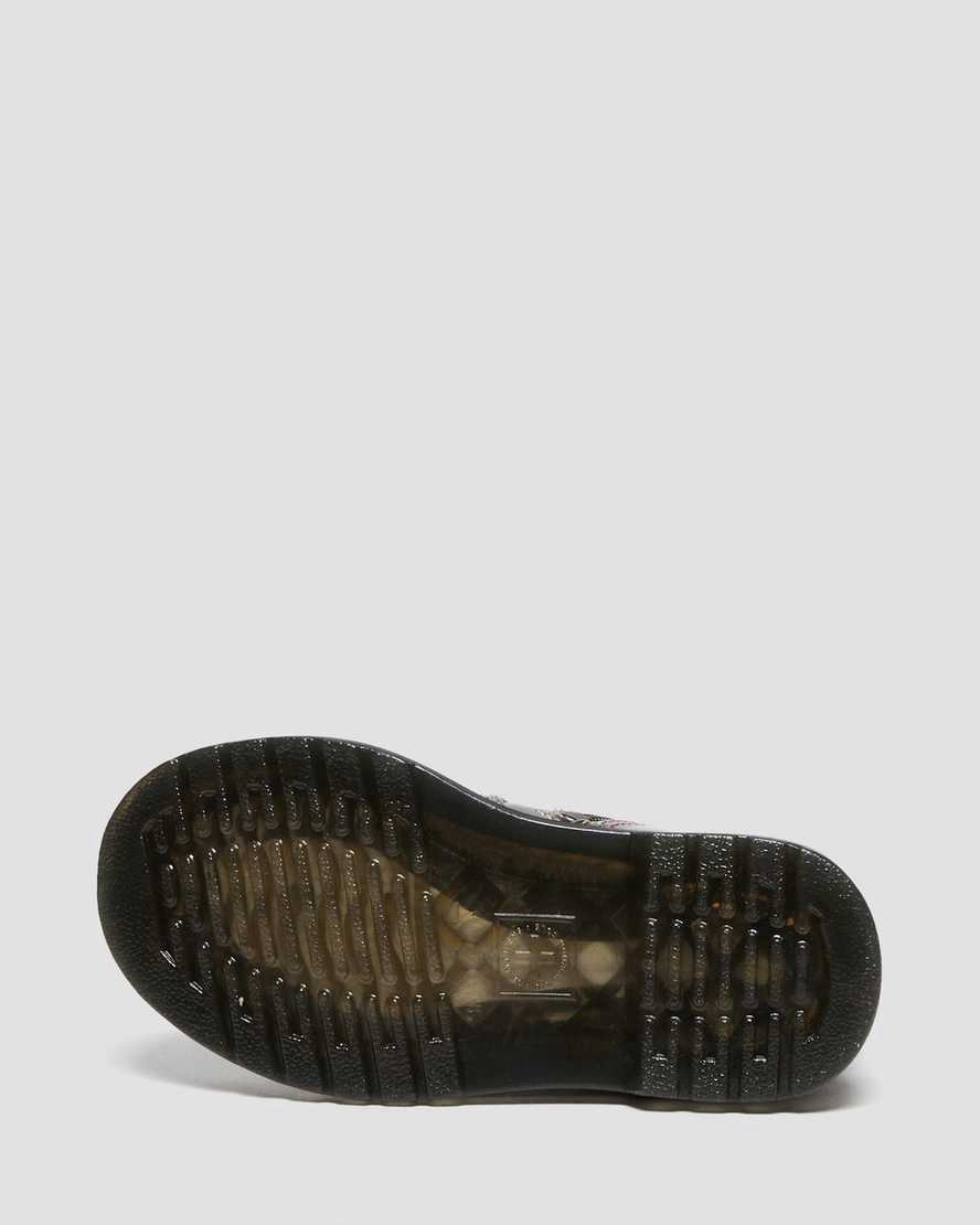 Dr Martens Toddler 2976 Sparkle Rays Chelsea Stiefel Kinder Schwarz | 604752-SUP