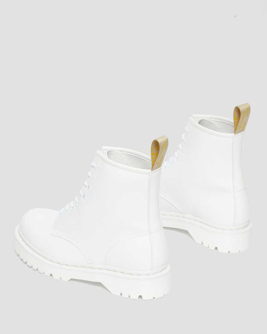 Dr Martens Vegan 1460 Bex Kemble Mono Plateau Stiefel Herren Weiß | 690432-MNE