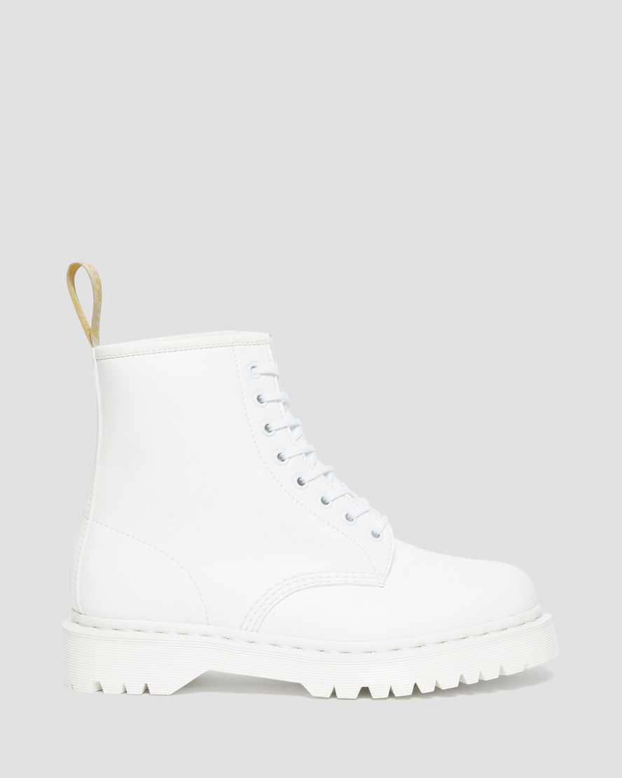 Dr Martens Vegan 1460 Bex Kemble Mono Plateau Stiefel Herren Weiß | 690432-MNE