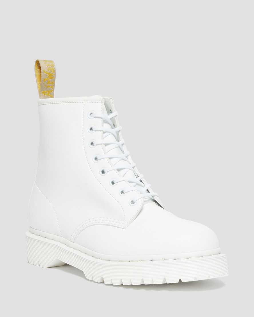 Dr Martens Vegan 1460 Bex Kemble Mono Plateau Stiefel Herren Weiß | 690432-MNE