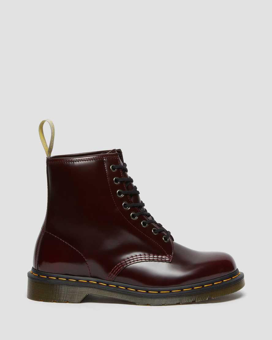 Dr Martens Vegan 1460 Schnürstiefel Herren Rot | 792605-ONH