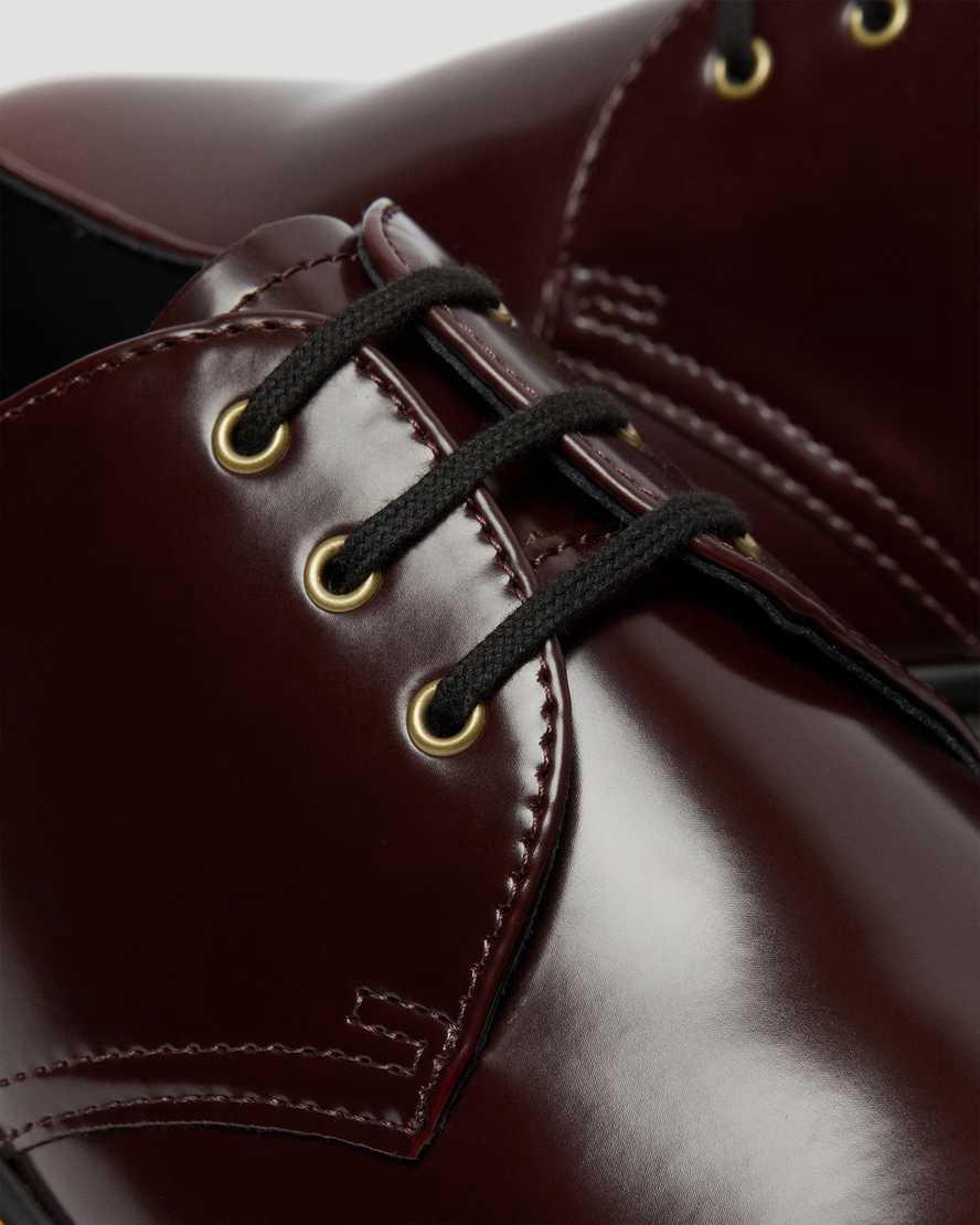 Dr Martens Vegan 1461 Oxfords Schuhe Damen Rot | 765089-PFM