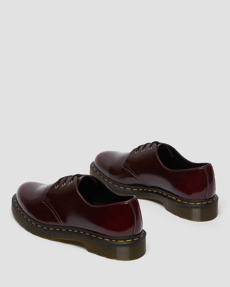 Dr Martens Vegan 1461 Oxfords Schuhe Damen Rot | 765089-PFM