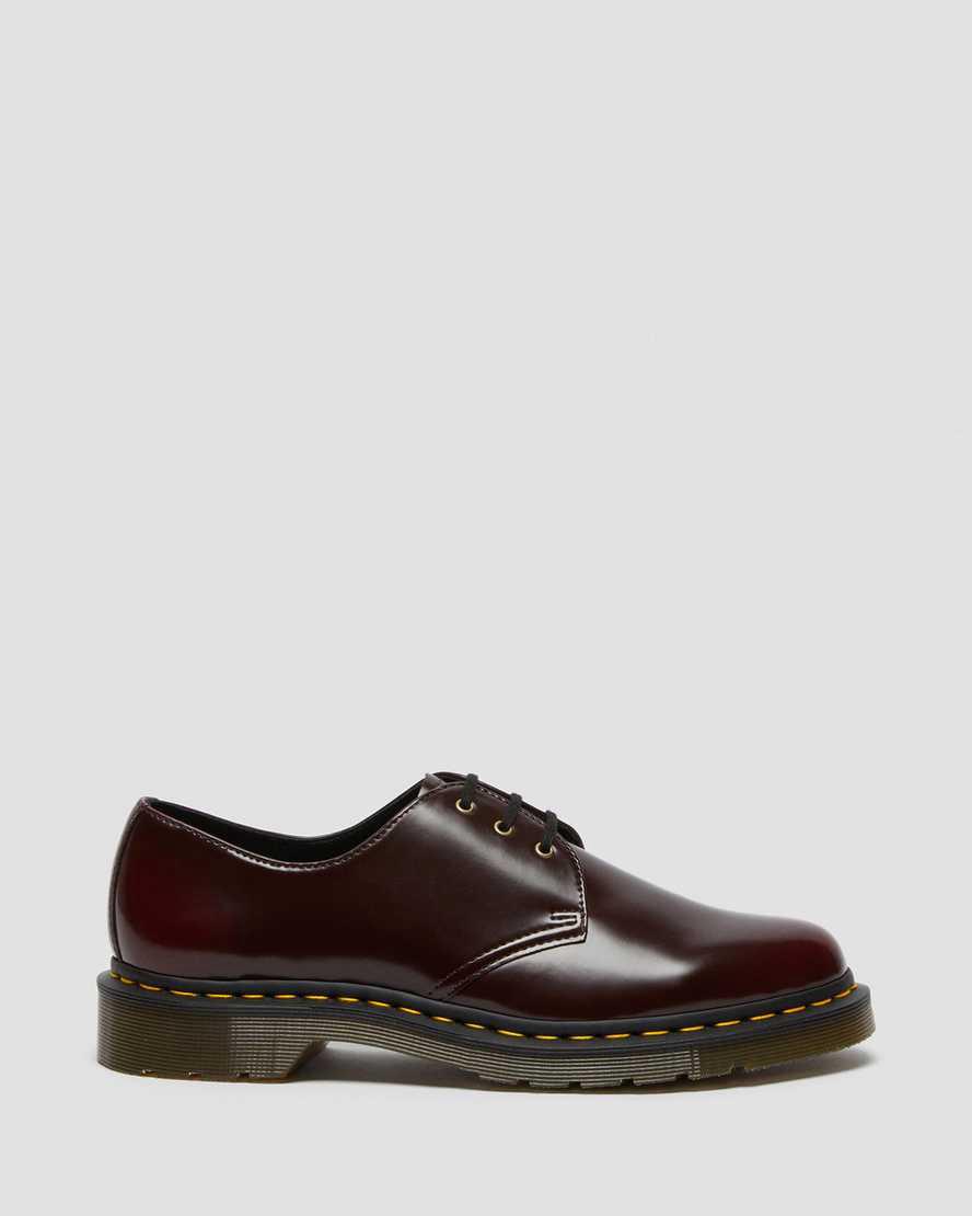 Dr Martens Vegan 1461 Oxfords Schuhe Damen Rot | 765089-PFM
