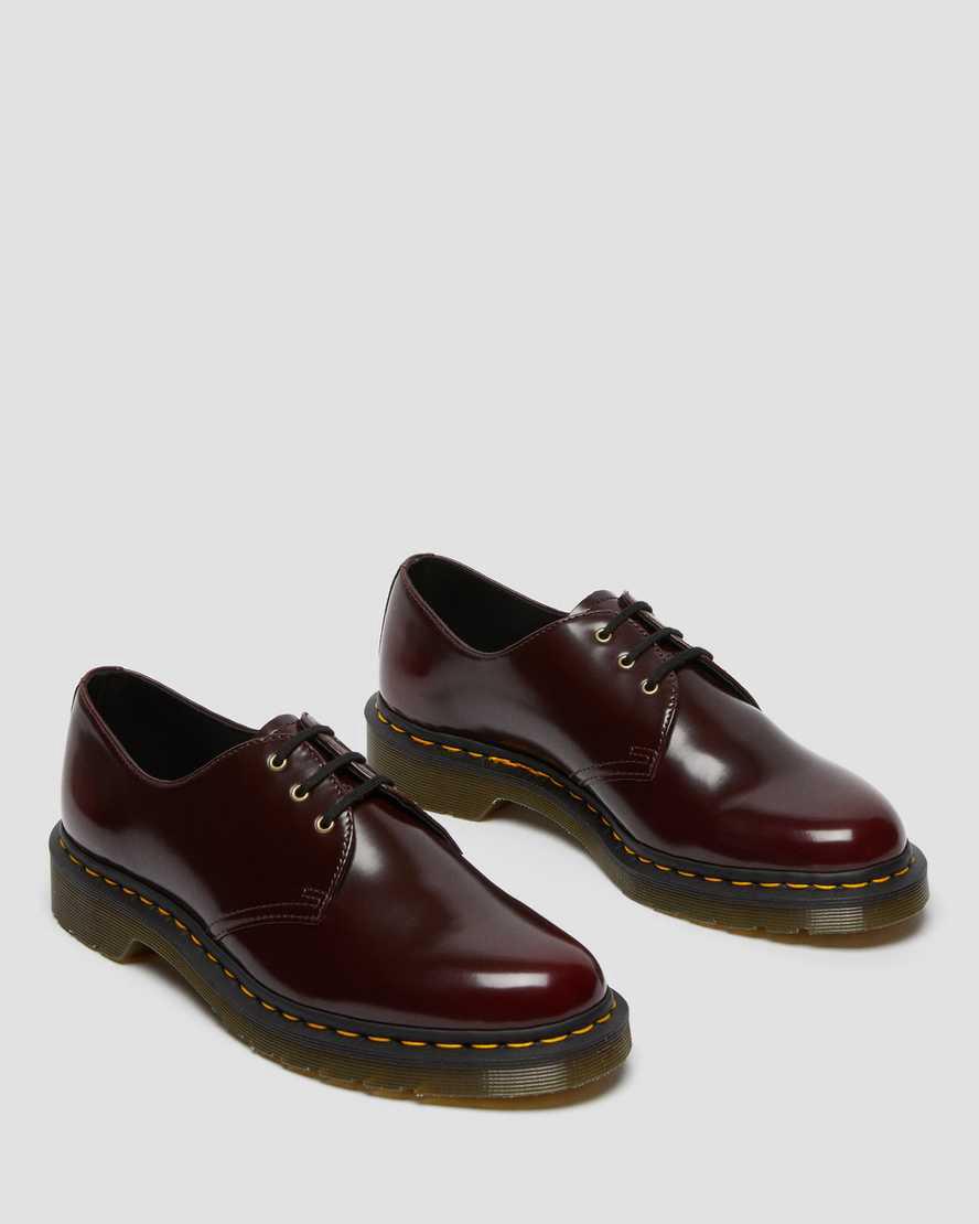 Dr Martens Vegan 1461 Oxfords Schuhe Herren Rot | 185076-FAL