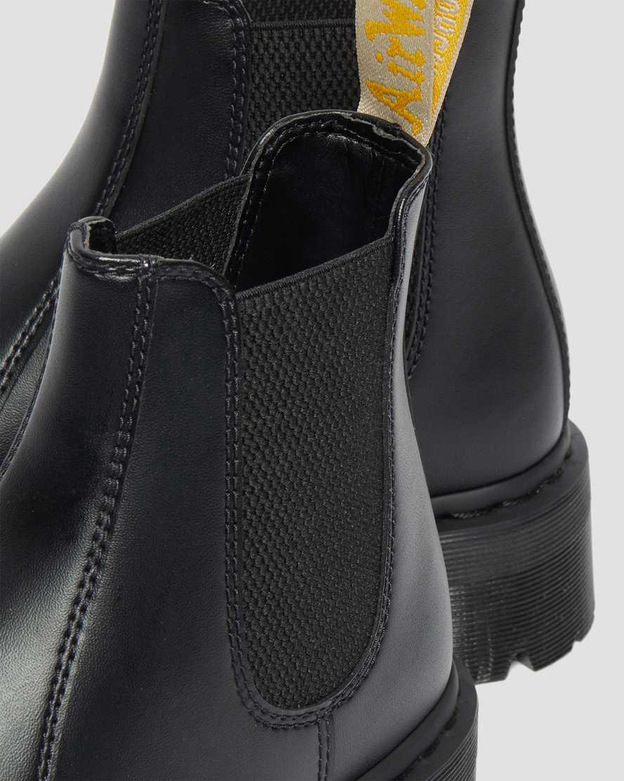 Dr Martens Vegan 2976 Felix Platform Chelsea Stiefel Damen Schwarz | 267105-RHG