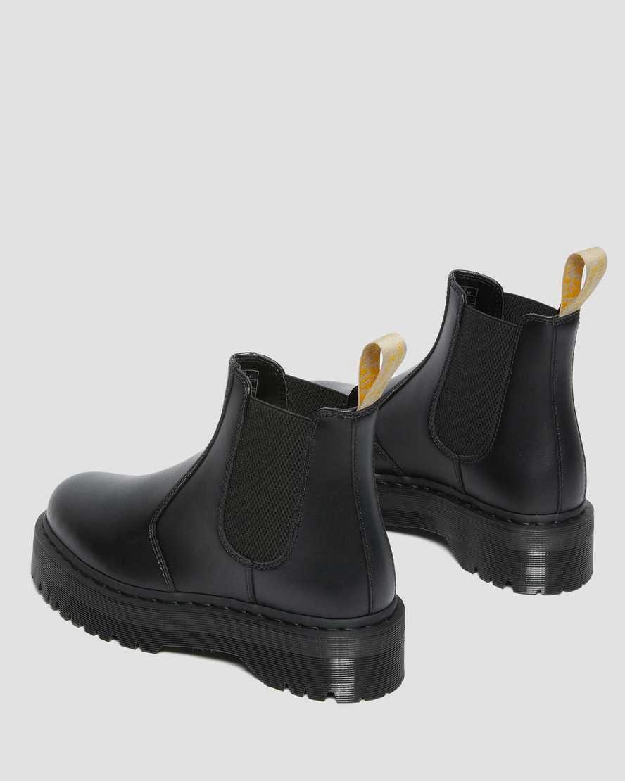 Dr Martens Vegan 2976 Felix Platform Chelsea Stiefel Damen Schwarz | 267105-RHG