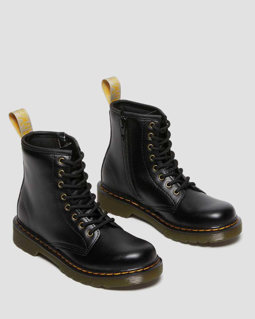 Dr Martens Vegan Junior 1460 Schnürstiefel Kinder Schwarz | 729504-DBJ