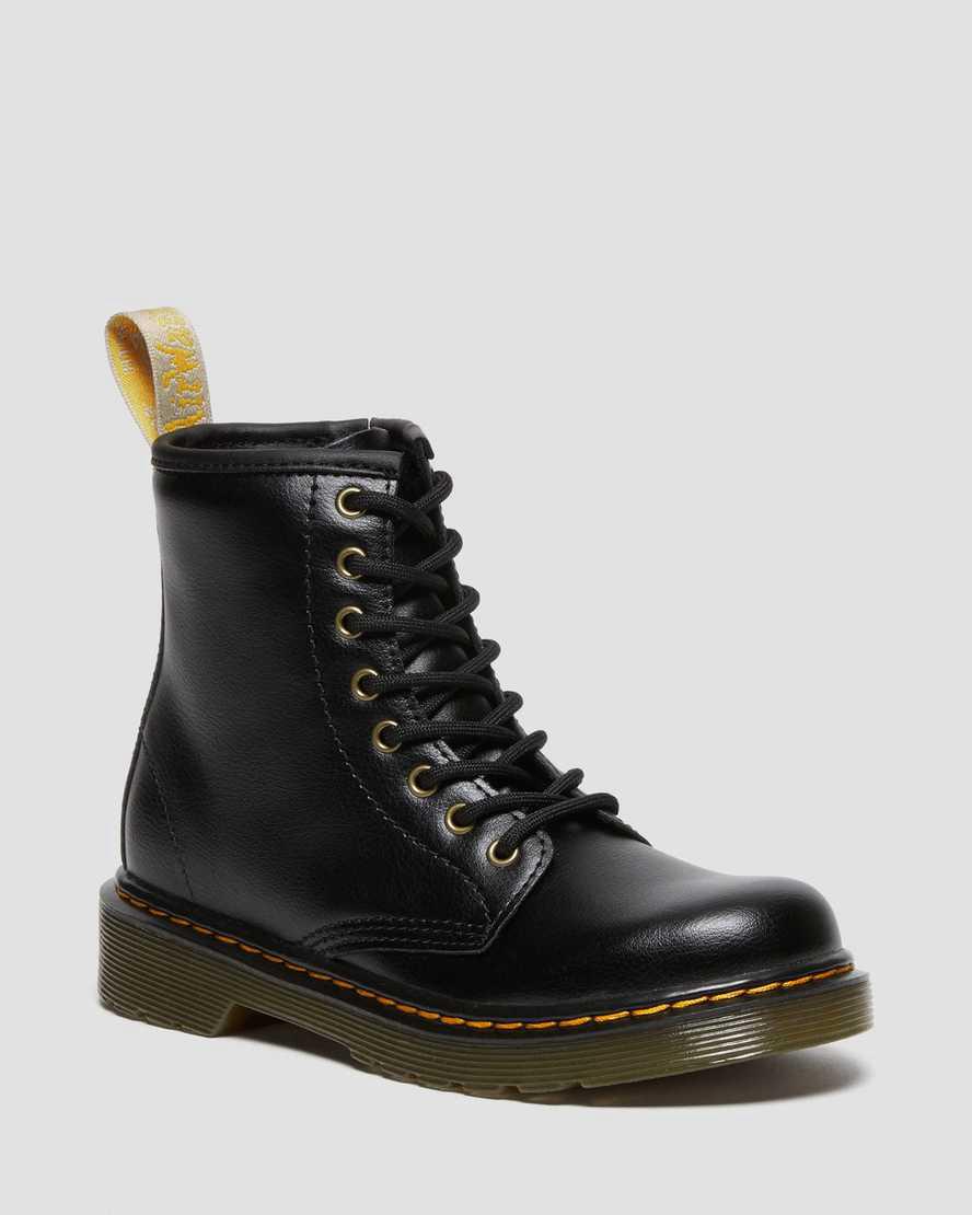 Dr Martens Vegan Junior 1460 Schnürstiefel Kinder Schwarz | 729504-DBJ