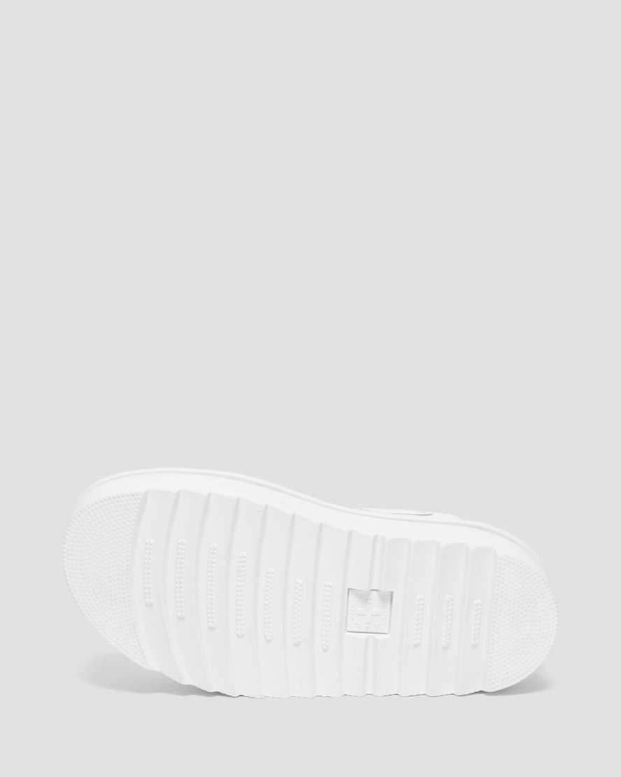 Dr Martens Voss Mono Leather Platform Strap Gladiator-sandalen Damen Weiß | 458791-MCT