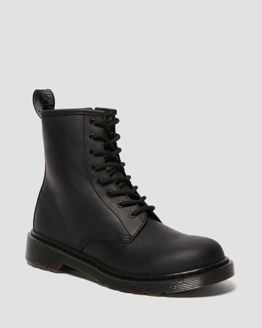 Dr Martens Youth 1460 Faux Fur Lined Stiefel Kinder Schwarz | 762081-NOT