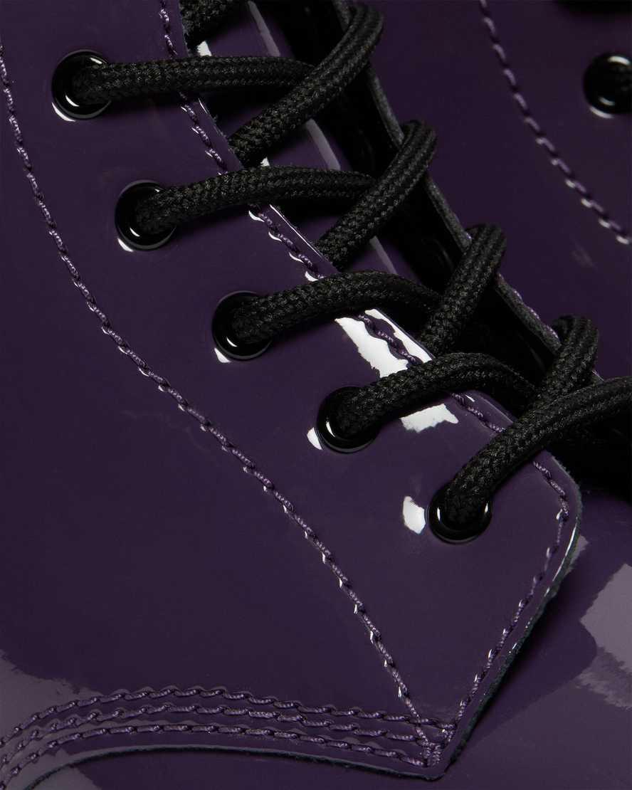 Dr Martens Youth 1460 Patent Leather Schnürstiefel Kinder Blackcurrant Lamper | 123845-KBL