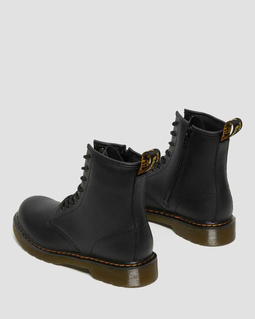 Dr Martens Youth 1460 Softy T Leather Schnürstiefel Kinder Schwarz | 365120-VXU