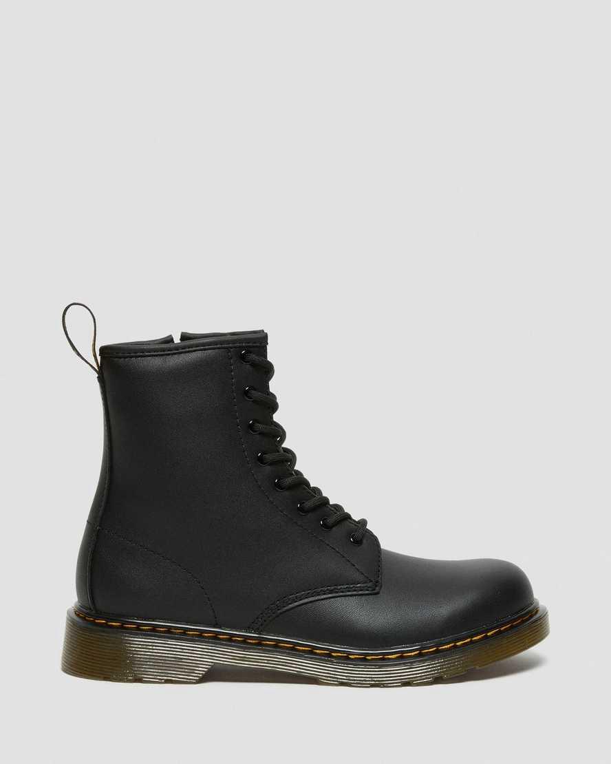 Dr Martens Youth 1460 Softy T Leather Schnürstiefel Kinder Schwarz | 365120-VXU