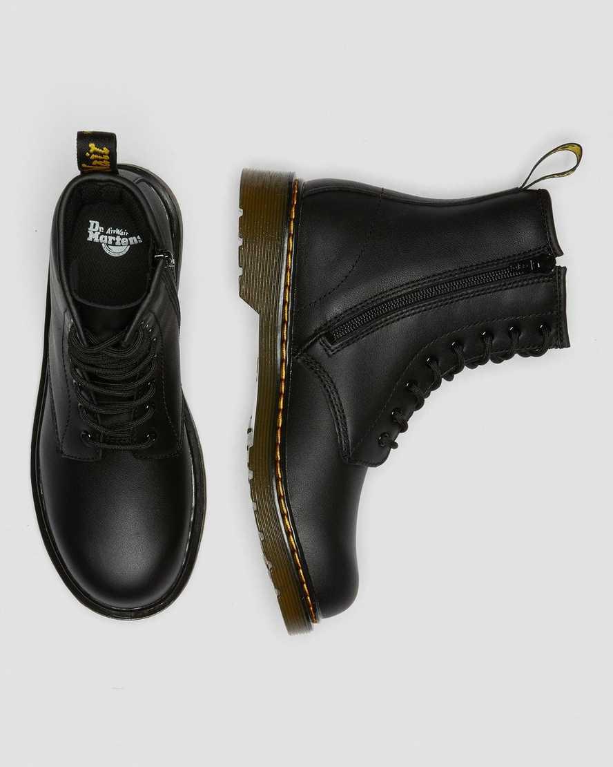 Dr Martens Youth 1460 Softy T Leather Schnürstiefel Kinder Schwarz | 365120-VXU