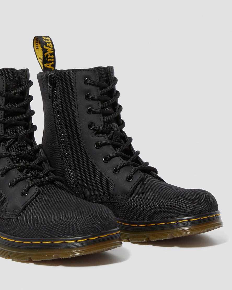 Dr Martens Youth Combs Extra Tough Poly Casual Stiefel Kinder Schwarz | 307416-MVH