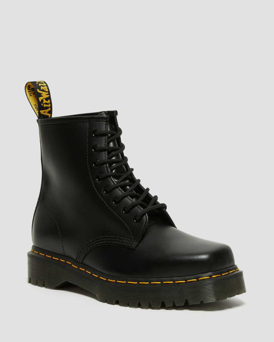 Dr Martens 1460 Bex Squared Toe Leather Lace Up Stiefeletten Herren Schwarz | 560249-MNH