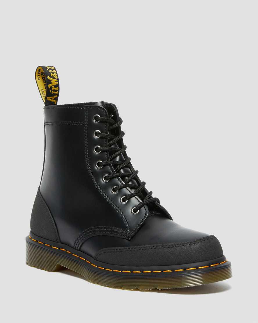 Dr Martens 1460 Guard Panel Leather Schnürstiefel Herren Black/Dual Original | 407386-YDB