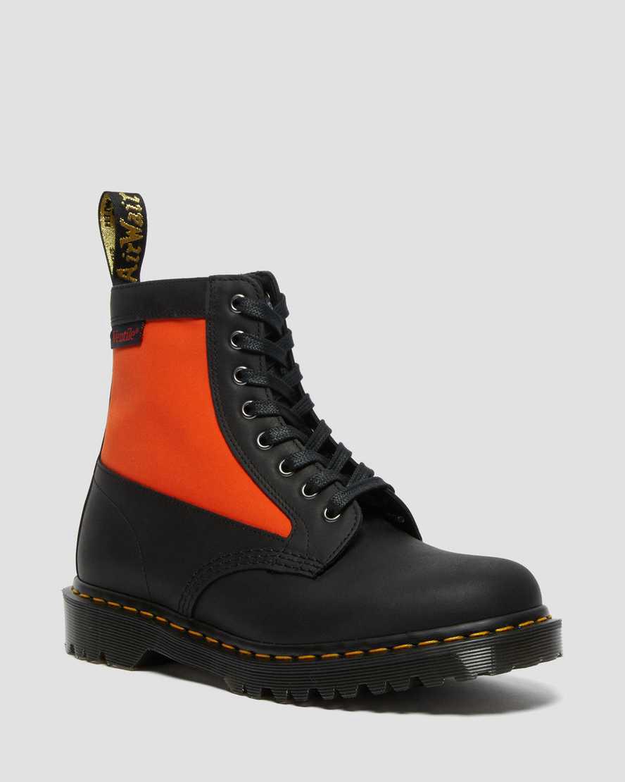 Dr Martens 1460 Panel Made in England Leather Lace Up Stiefeletten Damen Schwarz | 534986-IBK