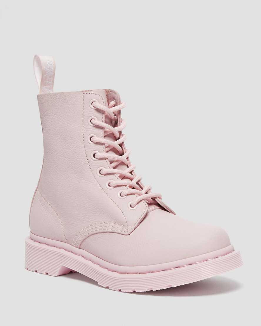 Dr Martens 1460 Pascal Mono Lace Up Stiefeletten Damen Rosa | 397142-CMD