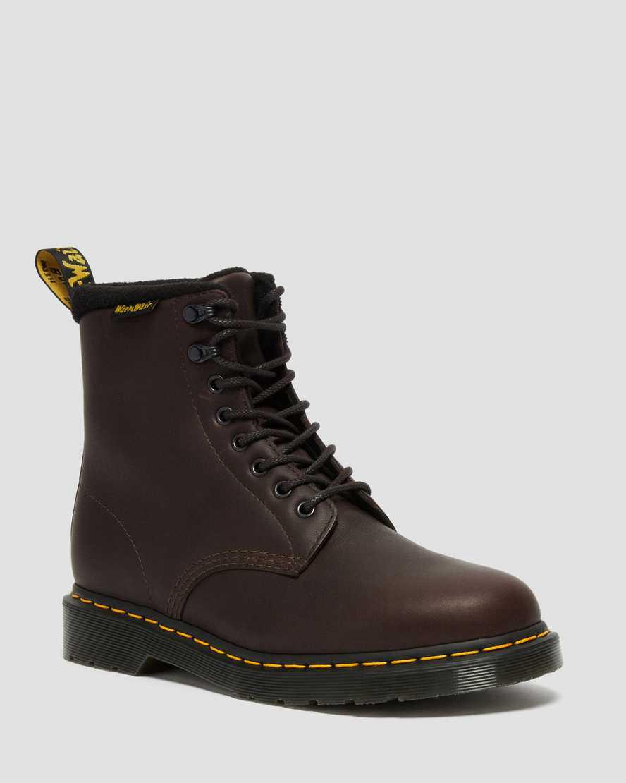 Dr Martens 1460 Pascal Warmwair Leather Schnürstiefel Herren Dunkelbraun | 960754-LQF