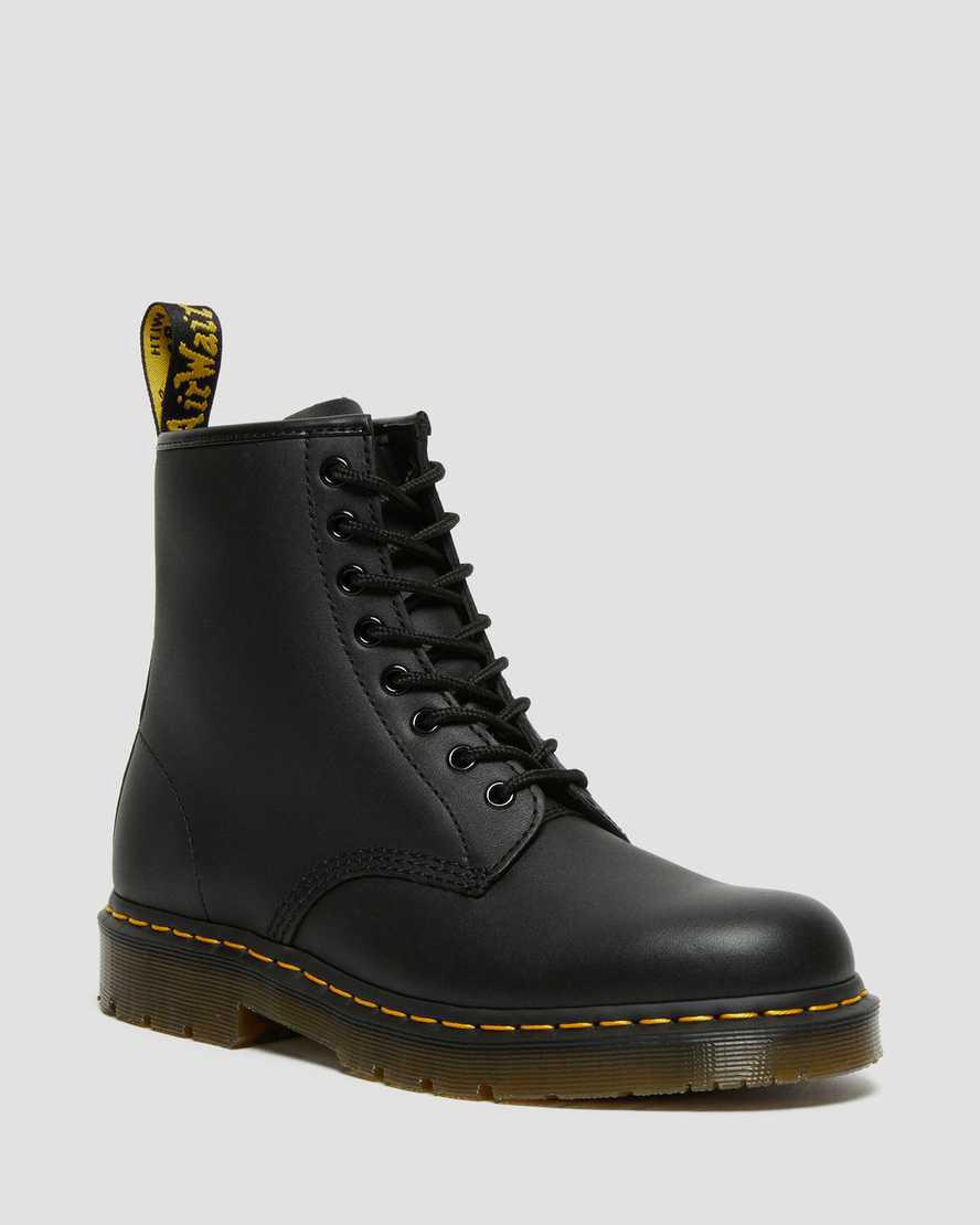 Dr Martens 1460 Slip Resistant Leather Lace Up Stiefeletten Herren Schwarz | 961487-GSB