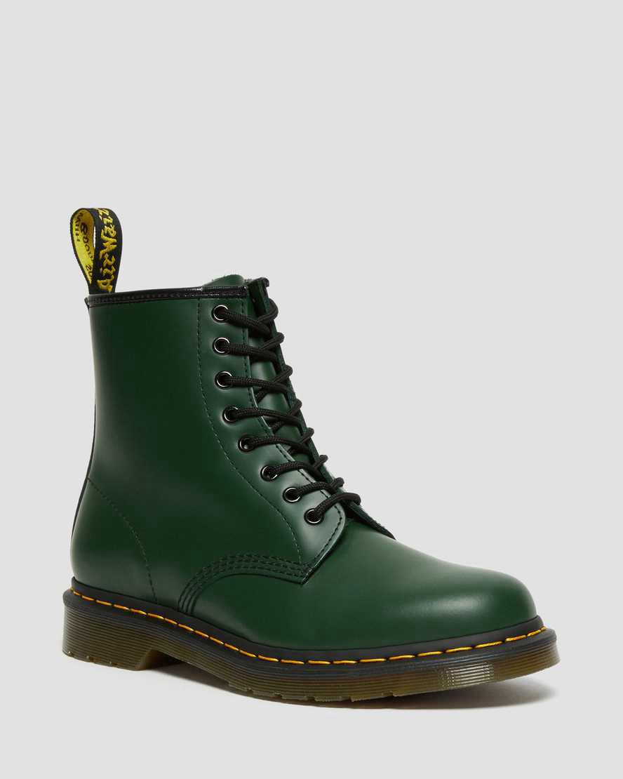 Dr Martens 1460 Smooth Leather Schnürstiefel Herren Grün | 169340-ALN