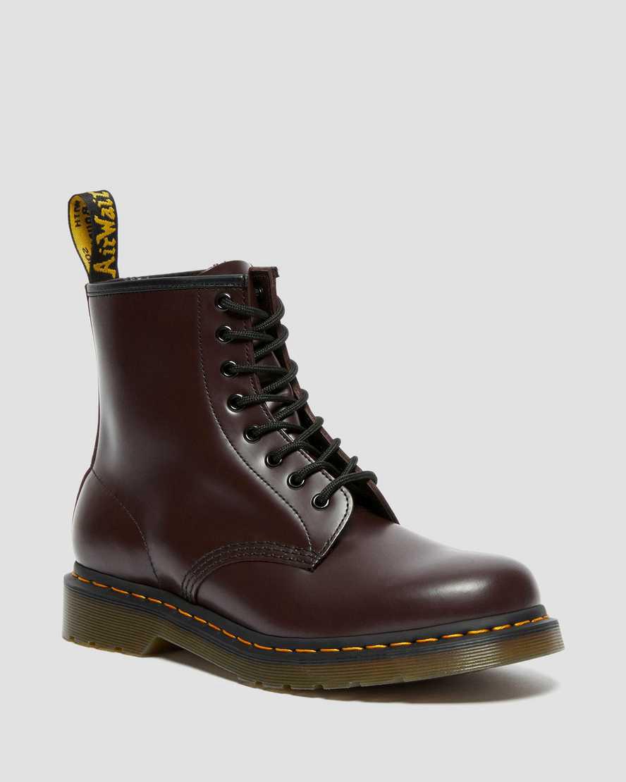 Dr Martens 1460 Smooth Leather Schnürstiefel Herren Bordeaux | 579084-IDN