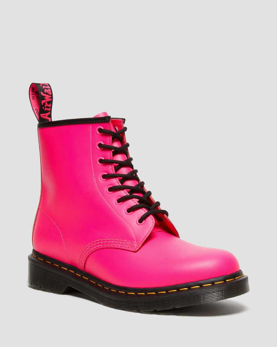 Dr Martens 1460 Smooth Leather Schnürstiefel Herren Rosa | 706251-YPC