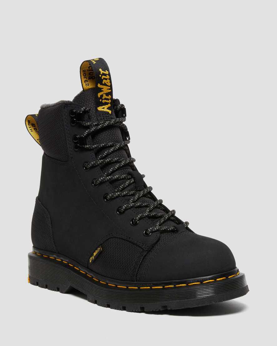 Dr Martens 1460 Trinity Waterproof Slip Resistant Stiefeletten Damen Schwarz | 948071-CYB