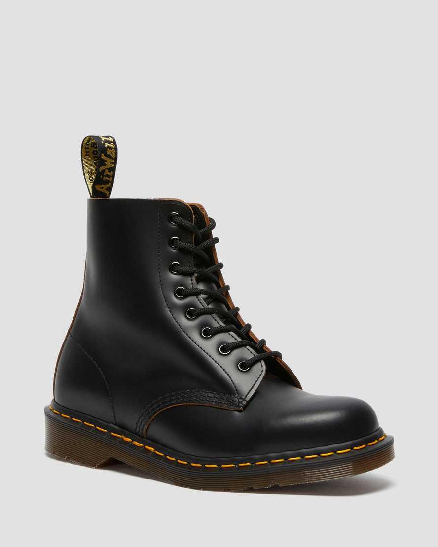 Dr Martens 1460 Vintage Made in England Lace Up Stiefeletten Damen Schwarz | 174362-OGW