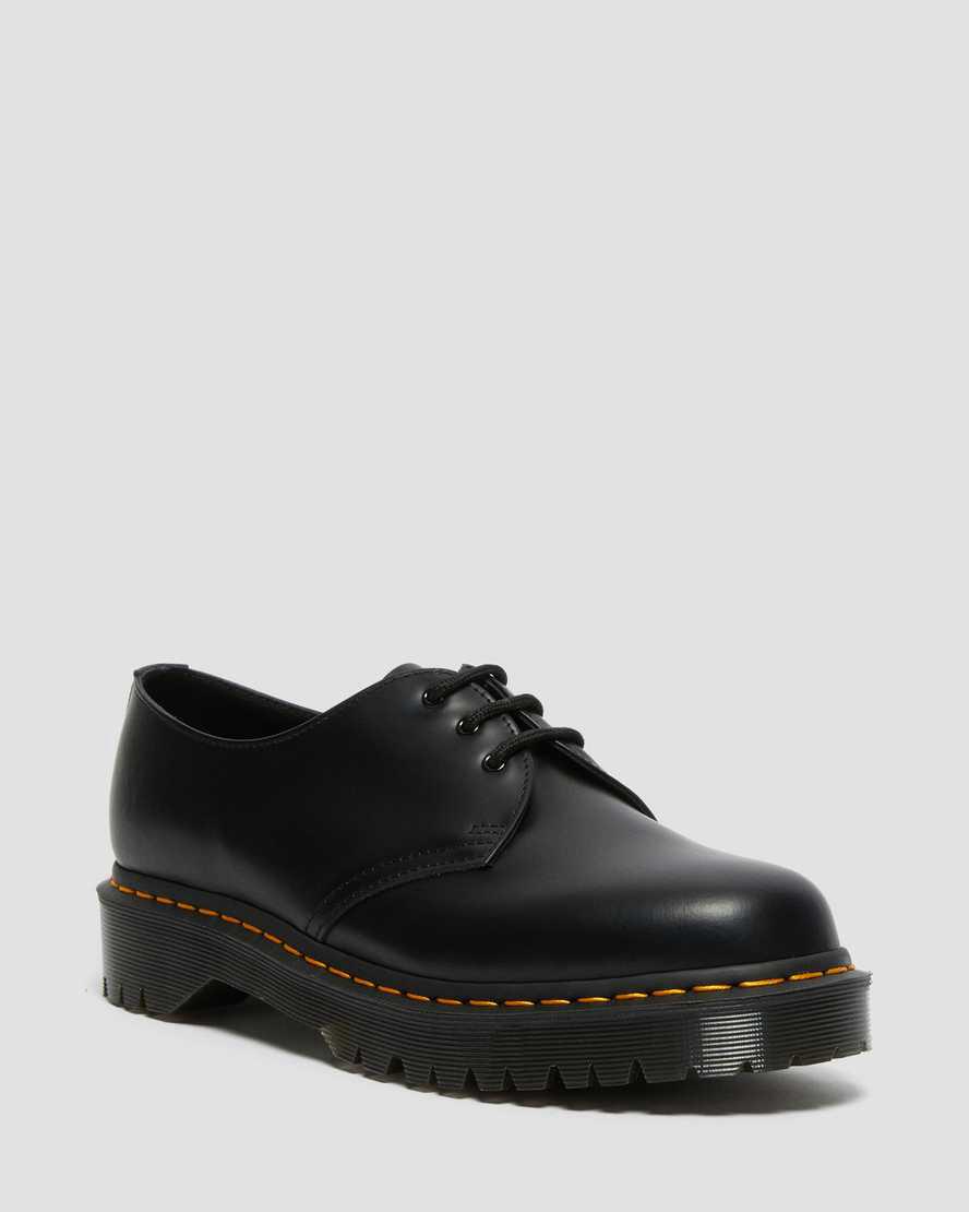 Dr Martens 1461 Bex Smooth Leather Oxford Plateauschuhe Damen Schwarz | 613497-EOK