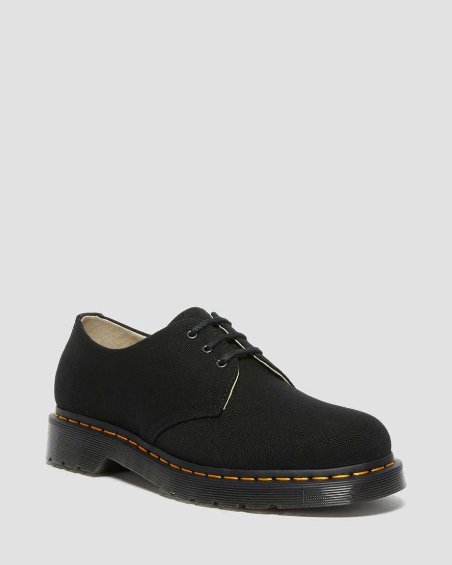 Dr Martens 1461 Canvas Oxfords Schuhe Damen Schwarz | 152304-WYP